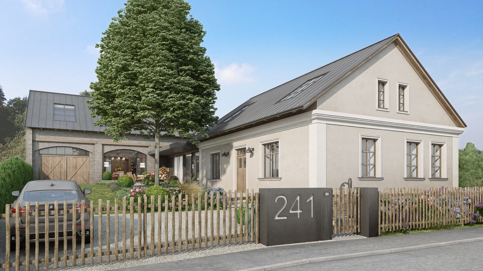 development_dům se stodolou